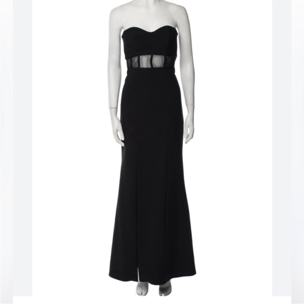 Elegant Black Strapless Lace Dress Size XS - Picture 5 of 12